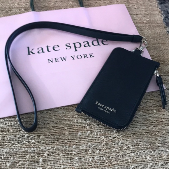 kate spade Accessories - 💕NWT Kate Spade Leather Lanyard